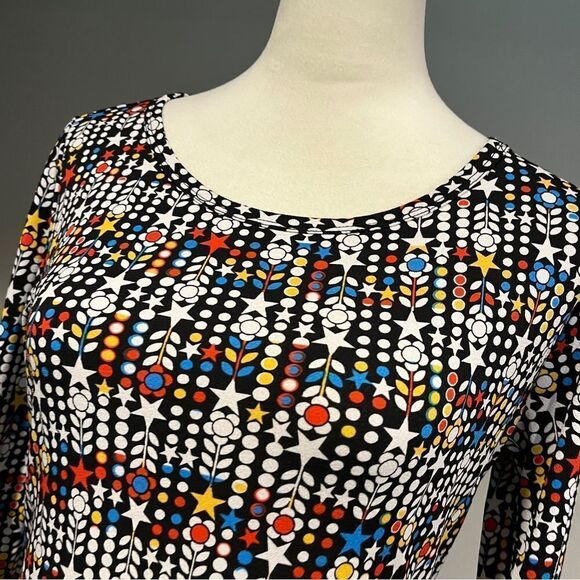 LuLaRoe long sleeve scoop neck Midi dress size small - Picture 2 of 12